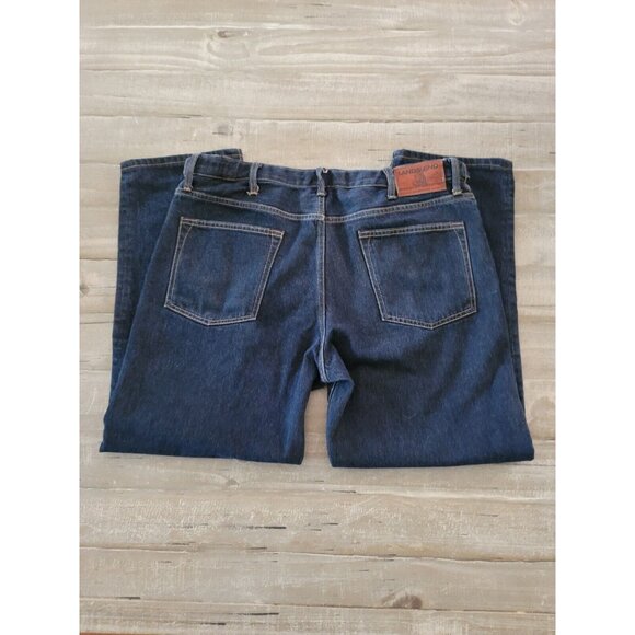 Land's End Square Rigger Blue Jeans Men's Size 36 X 28 Traditional Fit - Picture 11 of 12